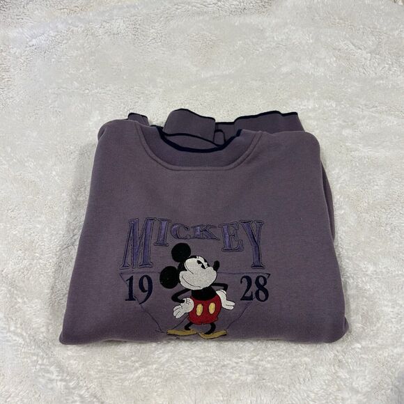 Vtg Mickey Mouse 1928 Classic Legend Size XLarge‎ Crewneck Sweatshirt Thrashed - Picture 1 of 8